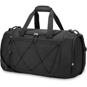 Mens Gym Duffle Bag 21 Inch Travel Weekender With Shoe Compartment Lightweight